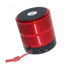 Caixa de Som Portátil Bluetooth WS-887 Mini - Vermelho