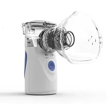 Inalador / Nebulizador Portátil Ultrassónico Mesh Nebulizer YM-3R9 / Sem Fio / com Pilha Recarregavel (Pilha Não Incluido) - Branco/ Azul