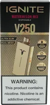 Vape Descartável Ignite V250 Watermelon Mix 25000 Puffs Gold