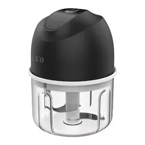 Mini Processador de Alimentos Luo LU-4943 Food Chopper / 250ML / 1200MAH / Recarregavel - Preto