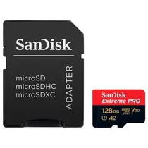 Cartao Micro SD 128GB Sandisk Extr Pro 200-90MB U3
