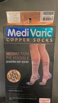 Servisalud Medias Medias p/Pie Sensible Tobillo Negro M Plastico s/C