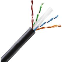 Cabo de Rede Utp Norphel CAT6 4 X 23 Awg 100% Cobre Revestimento Simples Interior - Preto 100 Metros