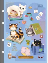 Refil Tiliflex Tilibra para Caderno Argolado Winnie The Pooh - 80 Folhas