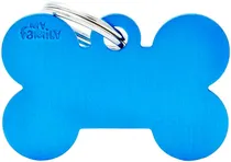 Medalha de Identificação Myfamily Osso Grande MFB08 - Azul