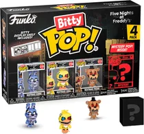 Bonecos Bonnie/Chica/Freddy - Five Nights At Freddy´s - Funko Bitty Pop! Misterio Pop Aden