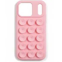Capa de Silicona Ventosa para iPhone 17 Pro Max - Rosa