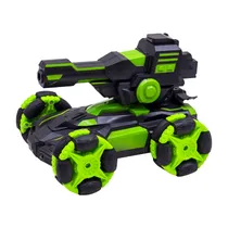 Carrinho Brinquedo Speed Tank Fight com Controle Remoto e Acessorios 076423 - Preto/Verde