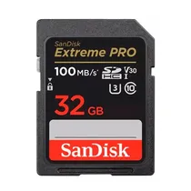 Cartão de Memoria SD Sandisk Extreme Pro 32GB / U3 / 100MBS