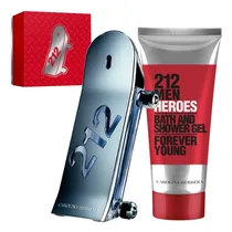 CH 212 Men Heroes Forever Youg Kit 90ML+SH.Gel 100  CH 212 Men ...