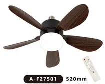 Ventilador de Teto Sate c/Luminaria A-F27501 E27 30W Black