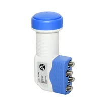 LNB Alphasat ALN401 Universal com 4 Saídas - Branco/Azul