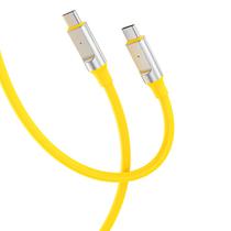 Cabo USB-C/USB-C Xo Q252B Silicone 60W 1M Yellow