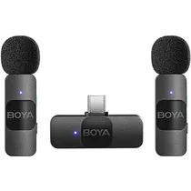 Microfone Boya BY-V20 Wireless USB-C (2TX+1RX)