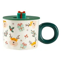 Caneca de Porcelana Natalina Papai Noel Xícara Café
