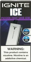 Vape Descartável Ignite V400 Ice Passion Fruit Sour Kiwi 40000 Puffs
