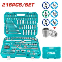 Kit de Ferramentas Total THKTHP22166 216 Peças