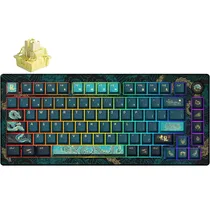 Teclado Gamer Mecânico Akko MOD007V3 He Year Of Dragon RGB USB Switch Yellow - Verde (Inglês)