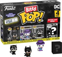 Bonecos Batman/The Joker/Catwoman - DC Batman - Funko Bitty Pop! 4 Pack