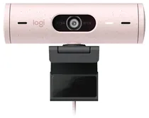 Webcam Logitech Brio 500 Full HD 1080P com HDR Rosa (960-001418)