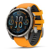 Garmin Relogio Fenix 8 47MM Amoled Sapphire Titanium Orange/Graphite 010-02904-10