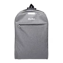 Mochila Kolke KVM-339 c/ Cadeado Cinza Claro/Pre