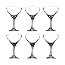 Set de Copas para Champán Pasabahce Twist 44616 280ML 6 Piezas