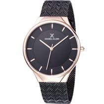 Relogio Analogico Daniel Klein Fiord DK11909-6 Masculino, Metal - Preto e Rosa Ouro