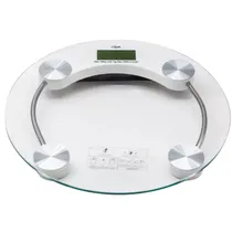 Balança de Peso Corporal Krab KBBP180 Ate 180KG - Transparente/Branco