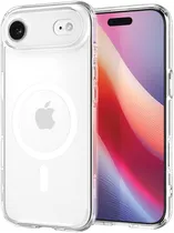 Case Spigen para iPhone 17 Air 6.6" Crystal Hybrid ACS09616 Clear White (Magfit)