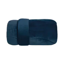 Edredón Altenburg Blend Luxo Velvet Queen Size Azul