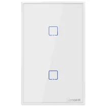 Interruptor de Parede Inteligente Smart Sonoff T2US2C Wi-Fi/2 Botões/Bivolt - Branco