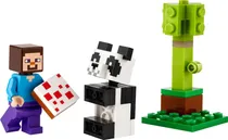 Lego Minecraft Steve And Baby Panda - 30672 (35 Peças)