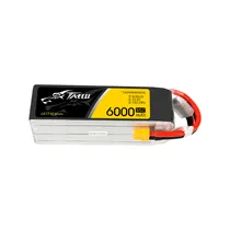 Gens Ace Tattu 22.2V 6000MAH 35C 6S Lipo XT60