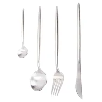 Jogo de Talheres Inox com Detalhes 24Pçs