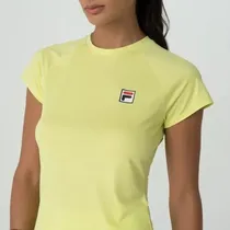 Camiseta Deportivo Femenino Fila Tennis Basic Yellow