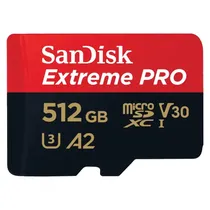 Cartao de Memoria Micro SD Sandisk Extreme Pro 512GB 200MBS - SDSQXCD-512G-GN6MA