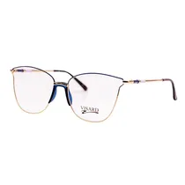 Armação para Óculos de Grau RX Visard FL6009 54-15-140 C6 - Dourado/Azul/Marrom