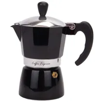 Cafeteira Italiana de Alumínio 2 Xícaras 100ML Preto
