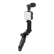 Bastão de Selfie Satellite A-RM4900 - com Luz LED e Microfone - Bluetooth - Preto