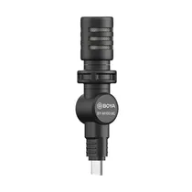 Microfone Condensador Boya BY-M100UC USB-C Compatível com Smartphones, Notebooks e A Maioria Dos Dispositivos Tipo-C - Preto