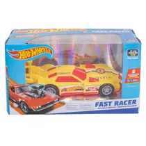 Vehiculo Hot Wheels Fast Racer Pullback 13CM