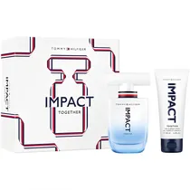 Kit Perfume Tommy Hilfiger Impact Together Edt 100ML + Gel de Banho 100ML - Masculino