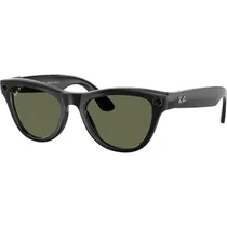 Óculos de Sol Smart Ray-Ban Meta Skyler RW4010 - Preto Brilhante/Verde Polarizado