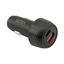 Carregador Veicular Vezr VC03 - USB/USB-C - 48W - Preto