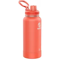 Garrafa Takeya Actives Pickleball Sport Spout Lid 51176 de 32OZ (950ML) - Coral