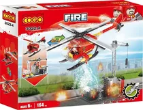 Cogo City Helicoptero - 3022-4 (164 Pçs) 2IN1