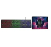 Teclado/Mouse/Pad USB Xtech XTK-535S Hasha 3EN1 RGB Español
