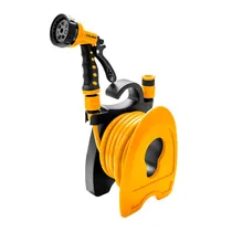 Mangueira de Jardim Tolsen 57225 - 10 Metros - com Pistola de Pulverização Ajustável - Amarelo e Preto