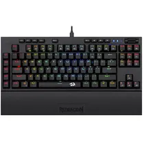 Teclado Gaming Mecânico Inglês Redragon Broadsword K588RGB USB com Iluminação RGB Chroma - Preto